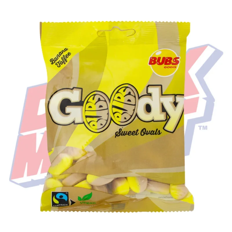 BubsGodisBananaToffeeSweetOvals Sweden 90g Mogulgus